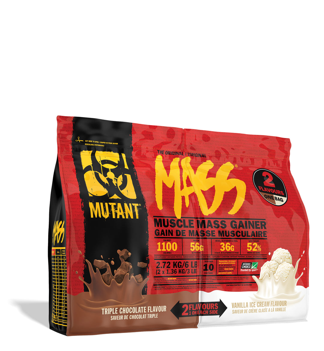 MUTANT MASS® 6 LBS DUAL CHAMBER - Muscle Mass Gainer