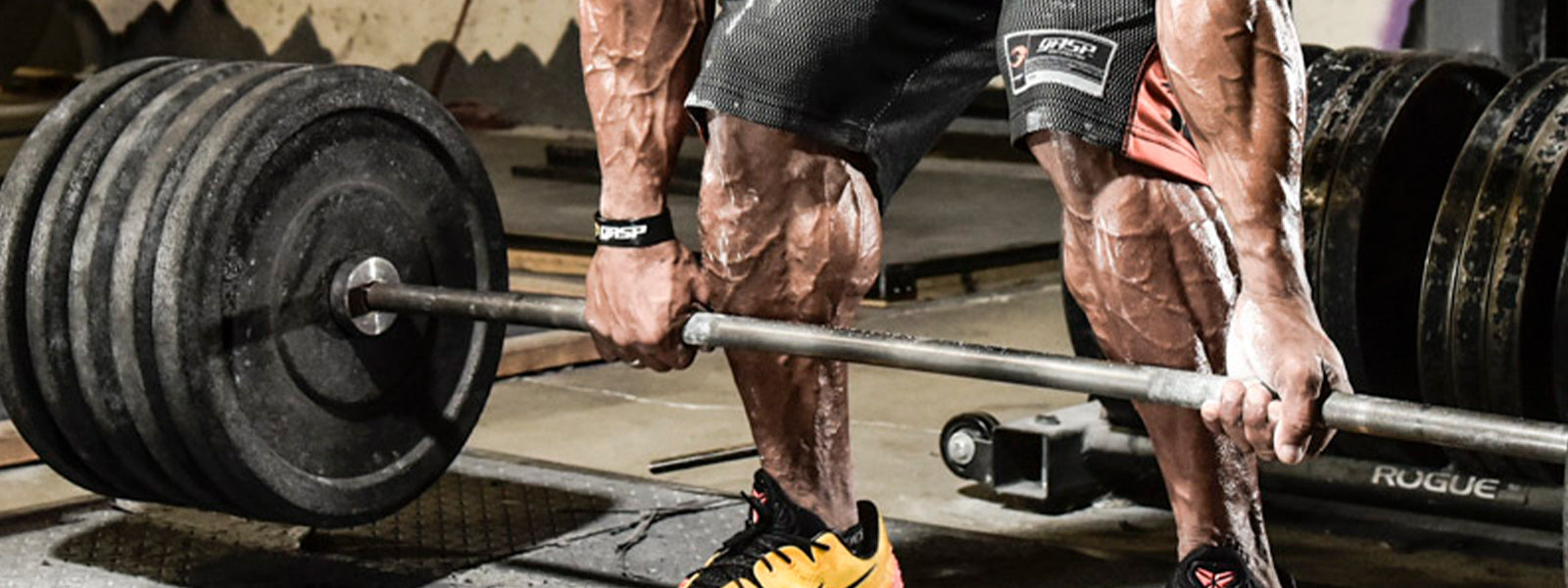 Bodybuilder Getting Ready to Deadlift