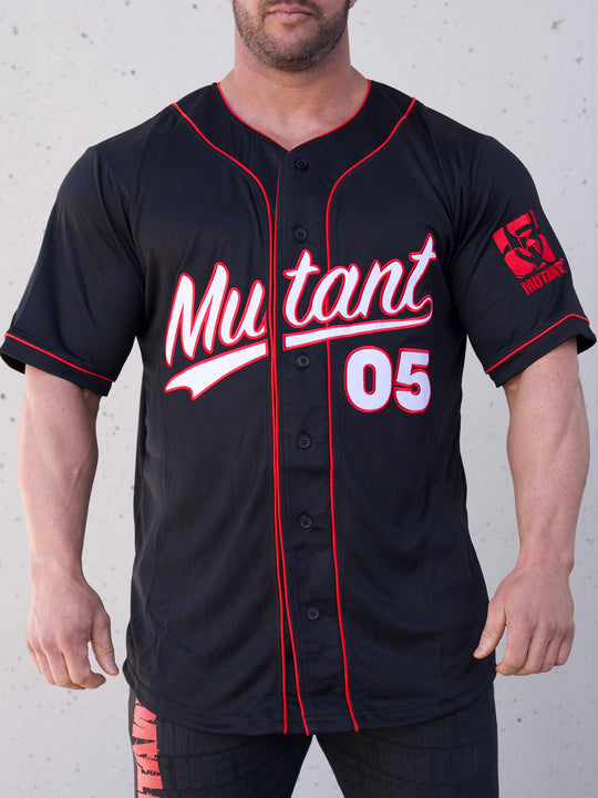 MUTANT® VARSITY Baseball Jersey (Red & Black)