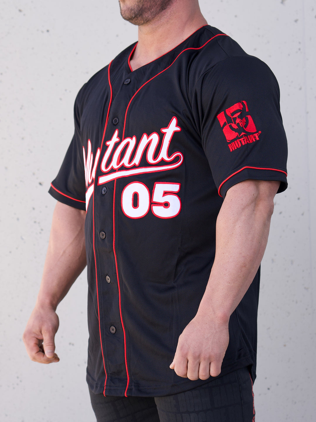 MUTANT® VARSITY Baseball Jersey (Red & Black)