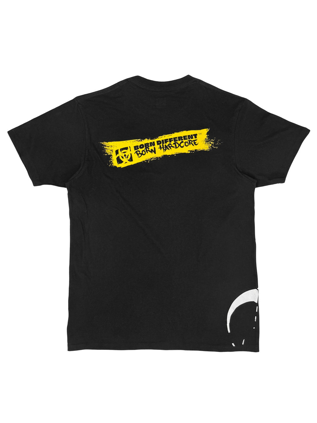 MUTANT® BORN HARDCORE BIOHAZARD GYM T-SHIRT (BLACK W/ YELLOW)