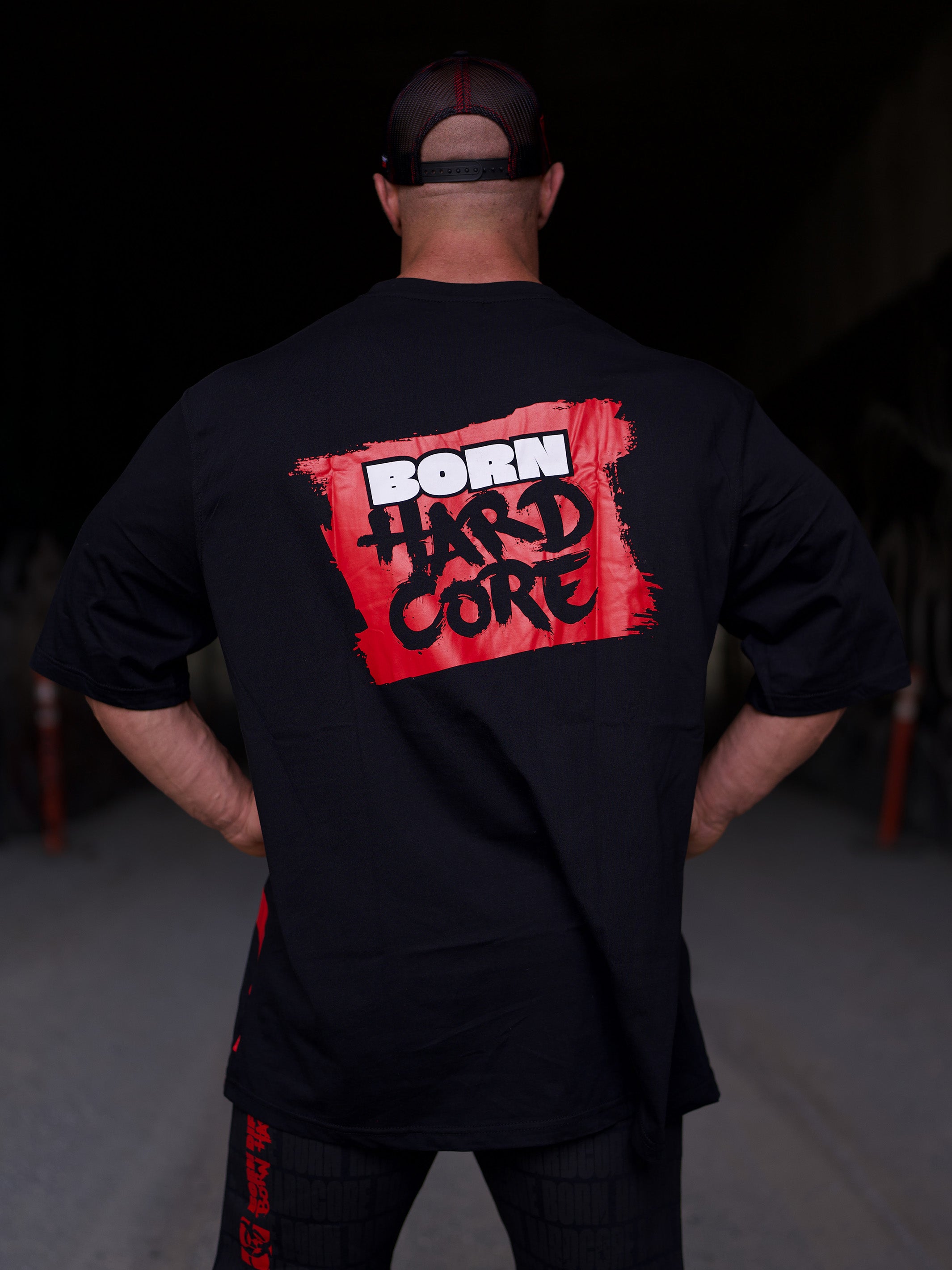MUTANT® BORN HARDCORE Biohazard Oversized Gym T-Shirt (Black) 4XL 5XL