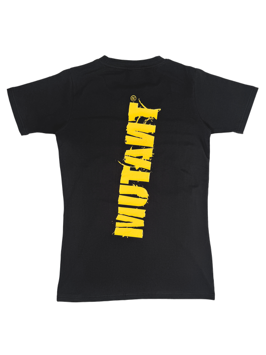 MUTANT® BORN HARDCORE WOMEN’S HARDLINE GYM T-SHIRT (BLACK)