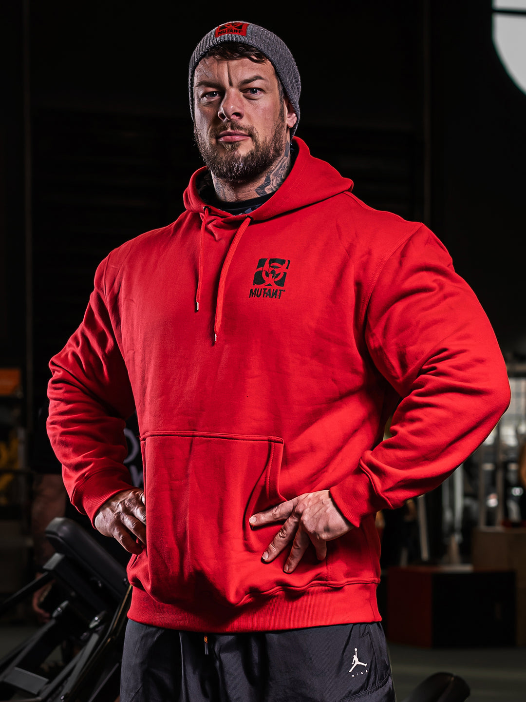 BODYBUILDING 2005 Gym Hoodie (Red)