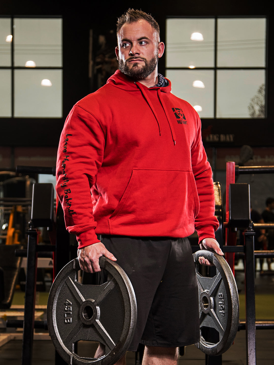 BODYBUILDING 2005 Gym Hoodie (Red)