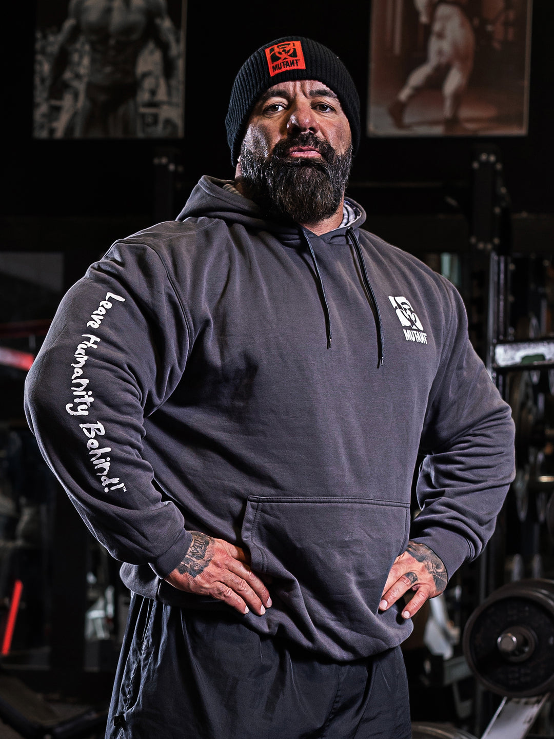 BODYBUILDING 2005 Gym Hoodie (Grey)