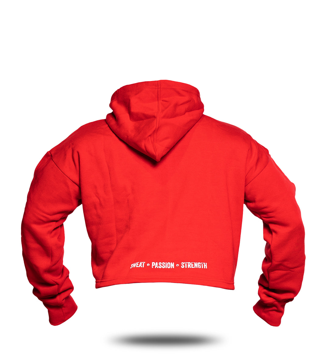 3-Pillar Gym Crop Hoodie (Red)