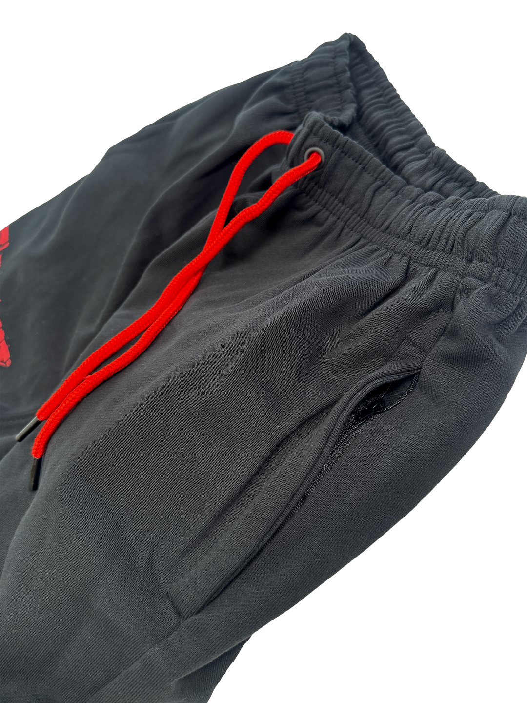 MUTANT® BORN HARDCORE 5” GYM SHORTS  - BLACK & RED