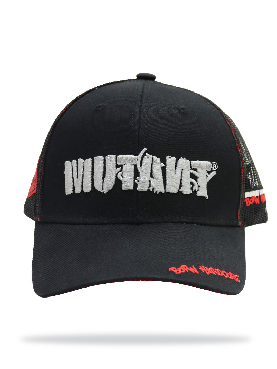 MUTANT® BORN HARDCORE Baseball Cap (Black & Red)