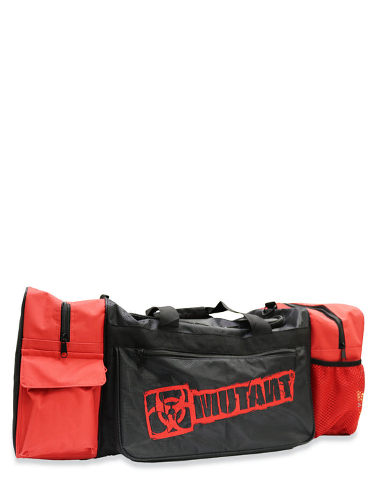 MUTANT® BORN HARDCORE Duffle Gym Bag (Black, Red Edge)