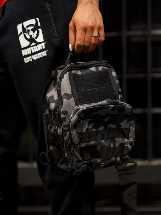 MUTANT® ALPHA GYM CROSS-BODY BAG (GREY CAMO)