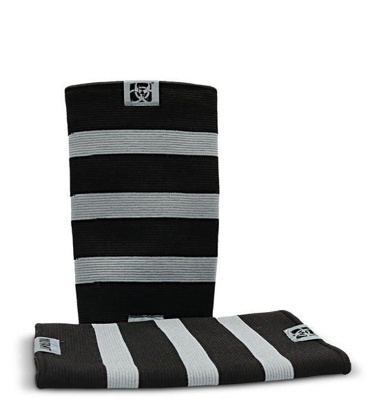 Heavy-Duty Knee Sleeves (Silver & Black)