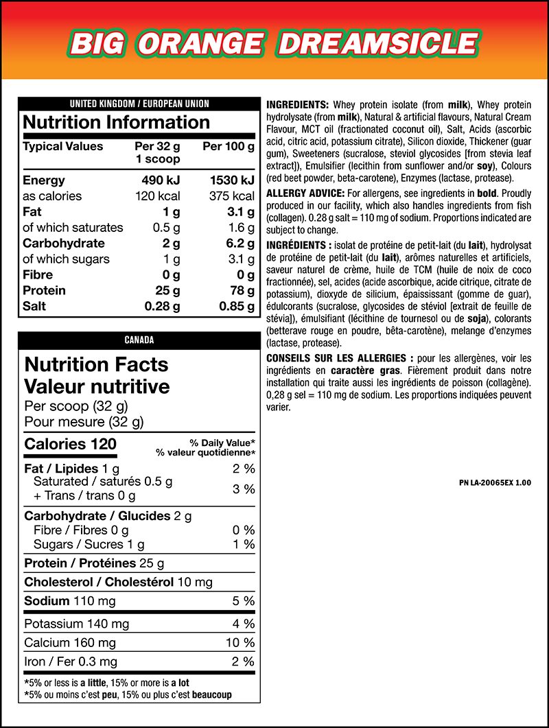 ISO SURGE Big Orange Dreamsicle