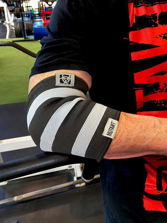 Heavy Duty Elbow Sleeves (Silver & Black)