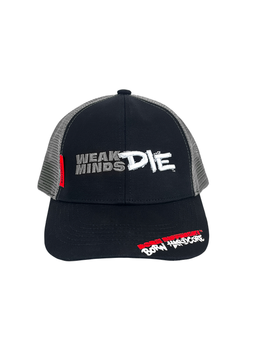 MUTANT® MIND’FK Weak Minds Die Trucker Cap (Black & Red)