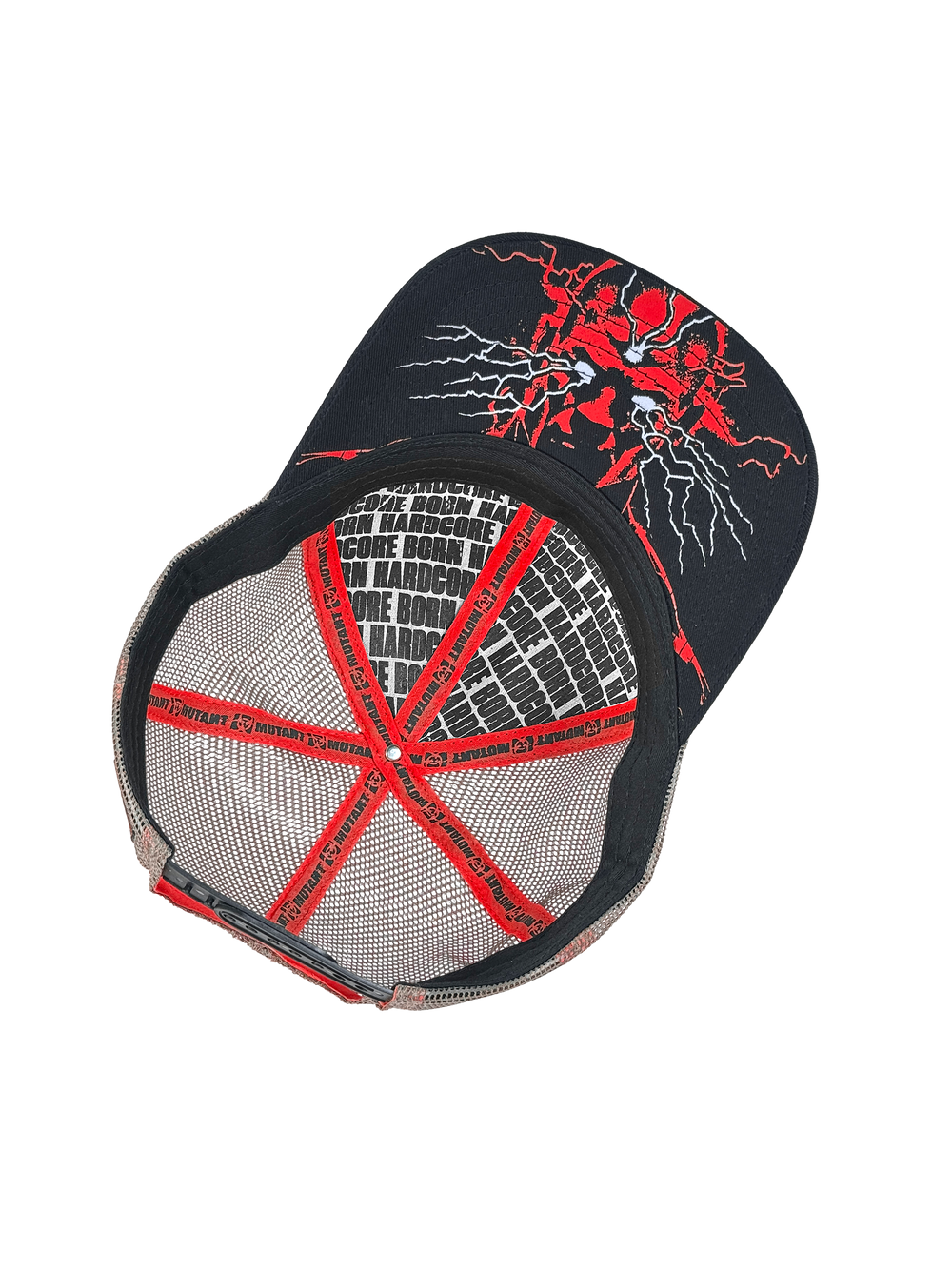 MUTANT® MIND FK Weak Minds Die Trucker Cap (Black & White)