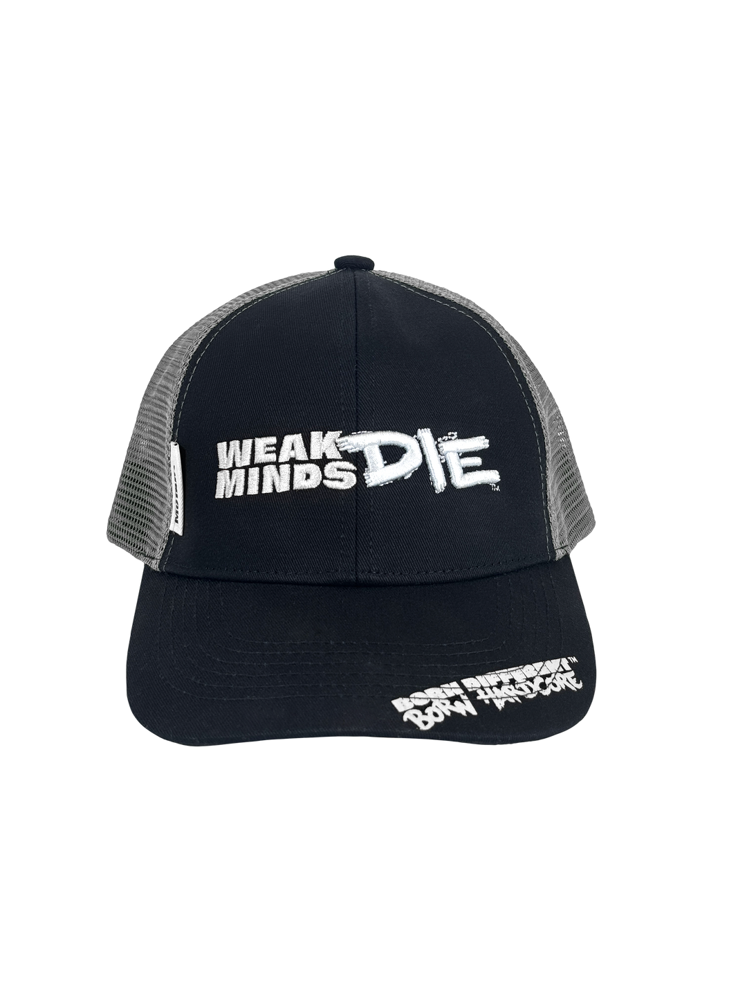 MUTANT® MIND FK Weak Minds Die Trucker Cap (Black & White)
